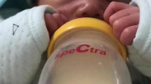 Baby drink milk