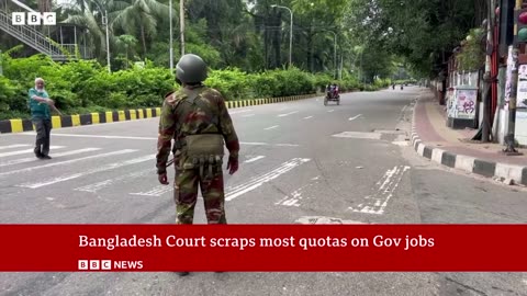 Bangladesh court scraps job quotas after deadly unrest | BBC News