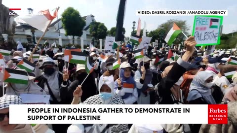 Protestors Demonstrate In Support Of Palestine In Indonesia