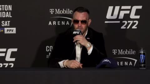 Colby Covington gives a huge shoutout to Trump after his big win