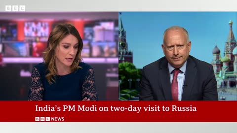 India's PM Modi on two-day visit to Russia | BBC News