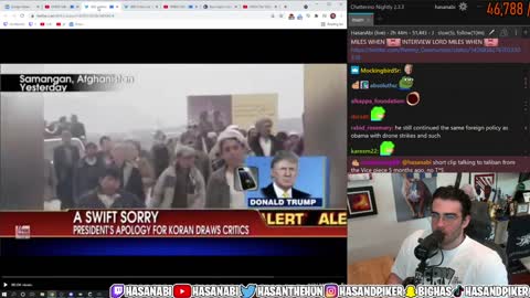 Hasanabi Reacts - Taliaban At Gates Of Kabul As Afghan President Struggles To Regain Control