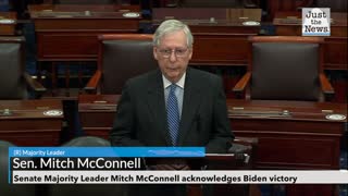 Senate Majority Leader Mitch McConnell acknowledges Biden victory