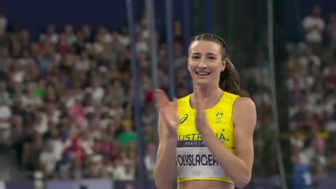 Yaroslava Mahuchikh CLAIMS Olympic gold in women's high jump for Ukraine _ Paris Olympics