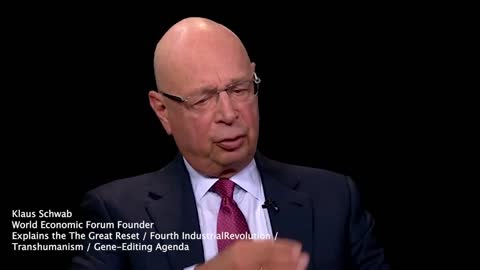 The Great Reset | Klaus Schwab - "It changes YOU if you take the gene editing."