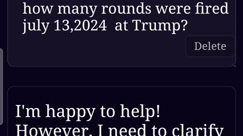 I ASKED AI? HOW MANY ROUNDS WERE FIRE AT TRUMP