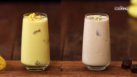 Fruit Milkshake 2 Ways _ Mango Milkshake _ Banana Milkshake _ Summer Special Drinks _ Easy Milkshake