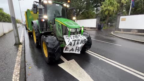 LIVE: Farmers protest / Marcha lenta de agricultores - Sao Miguel Island / Azores, Portugal - 08.02.2024