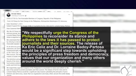 Advocacy Group, nagpahatid ng suporta kina Ka Eric at Dr. Lorraine