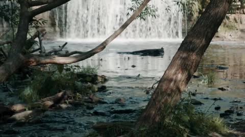 Wonderful waterfall - relaxing music #shorts 2021