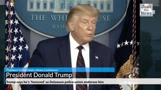 Trump says he's 'honored' as Delaware police union endorses him
