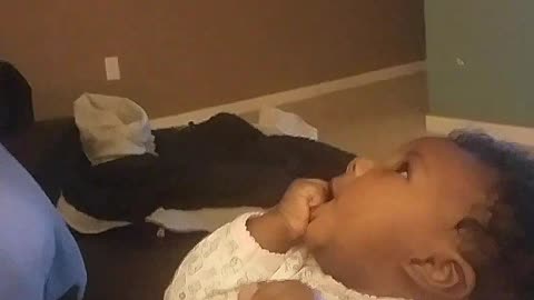 Baby Screams Every Time Daddy Tries To Steal A Kiss
