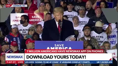 Trump reads "the Snake poem" in Texas