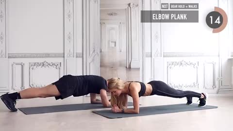 8 MIN SIXPACK WORKOUT - with Christopher & a very special twist No Equipment I Pamela Reif