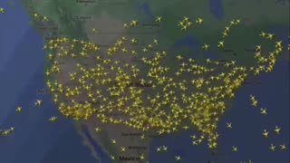 CROWDSTRIKE Airline Outage 12 Hour TimeLapse