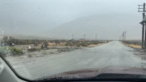 Snow creek dry at 8:30 AM on Snow Creek Rd west of Hwy 111