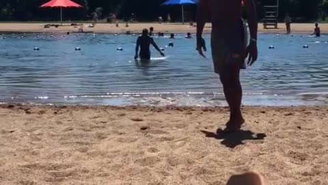 Guy in grey shorts back flip face plant