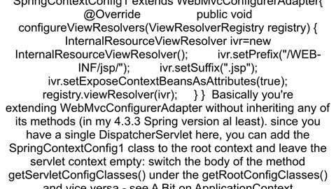 javalangIllegalArgumentException Failed to register servlet with name 39dispatcher39Check if there