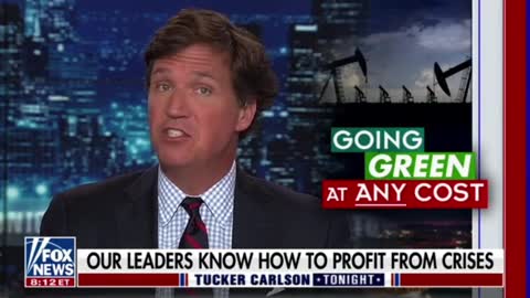 Tucker Carlson talks about how the war in Ukraine is being used to push the Biden admin's "Green New Deal" on Americans