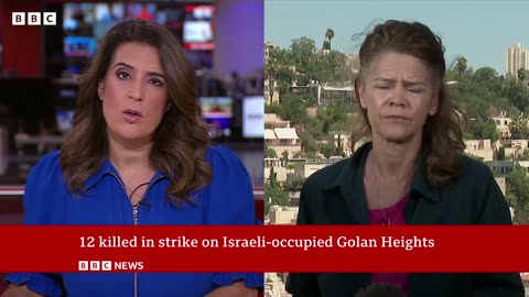 Fear of war between Israel and Hezbollah after fatal Golan Heights air strike | BBC News