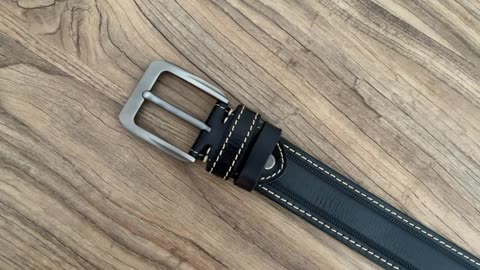 HOLMANSE Italian Full Grain Leather Belt Men Western Cowboy Belt for Jeans