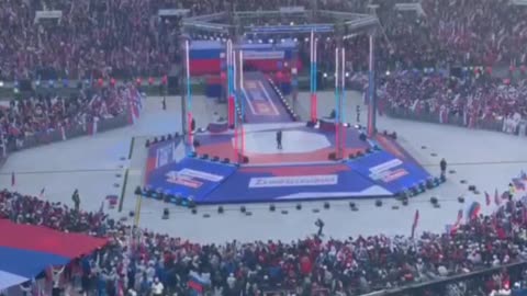 President Putin speaks at massive rally in Moscow: We launched in Donbas and Ukraine to relieve these people of the suffering of this genocide.