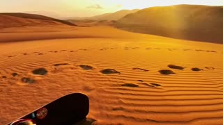 Sandboarding On The Dunes