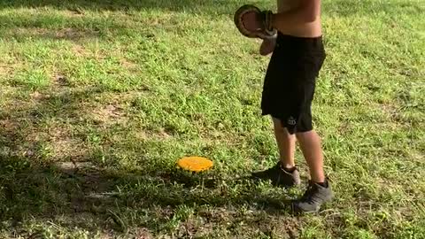 Disk Golfer Rescues Baby Squirrel from Snake