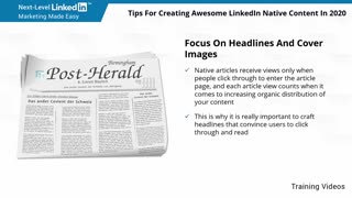 Tips for Creating Awesome LinkedIn Native Content