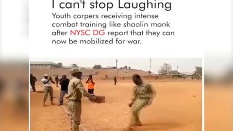 Funny Corpers Training like shaolin monks preparing for war
