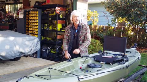 Kayak Rudder install Lifetime Tamarack 100 low budget.