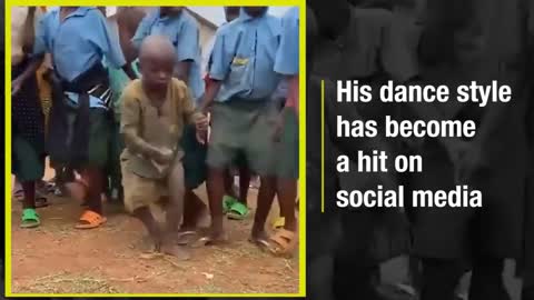 This kid's unique dance style has become viral on social media