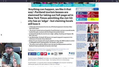 Portland ROASTED Over Desperate Tourism Ad As Proud Boys And Antifa Beat Each Other In The Streets