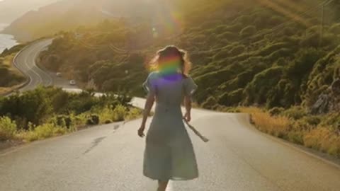 Girl walking at Sunset | #girl #sunset #viral