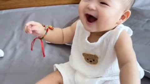 Moment baby funny