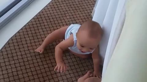 Nothing Is Cuter Than Twin Babies Playing Peekaboo With Each Other