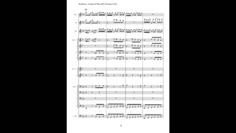 J.S. Bach – Prelude in F Minor, BWV 534 (Woodwind Choir)