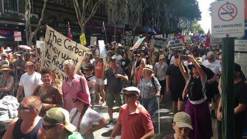 TPR freedom march through Brisbane CBD, 20 November 2021