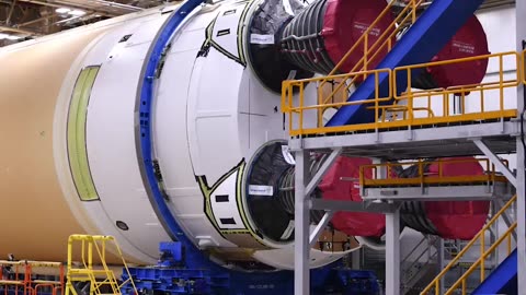 NASA Teams Move, Prep Artemis II Moon Rocket Stage for Shipment