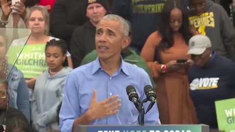 Obama joins Michigan Democrats for Get Out the Vote campaign