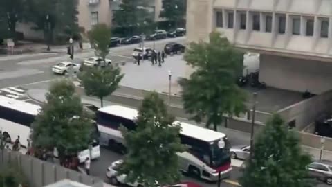 Pro-Hamas protesters and terrorism lovers getting bussed into Washington DC (7.24.24)
