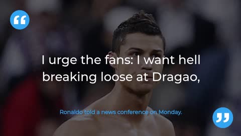 Ronaldo urges fans to make life difficult for giant-killers North Macedonia in playoff tie