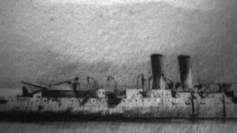 Wreck Of The "Vizcaya" (1898 Original Black & White Film)
