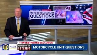 Two Pittsburgh motorcycle unit supervisors were transferred for assisting Trump without permission.