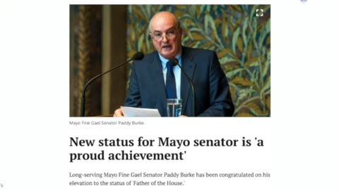 Senator Paddy Burke-refuses to answer his position on the Hate Speech Bill (Stephen Kerr) 30-01-24