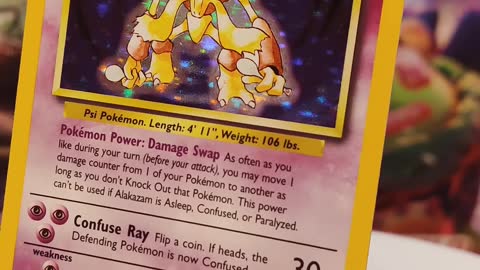 Alakazam Base Set 1/102 1999 #shorts Vintage Pokémon Cards, Wizards of the Coast!