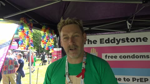 Tavistock Devon Pride 2024 Eddystone Trust Sexual health charity.