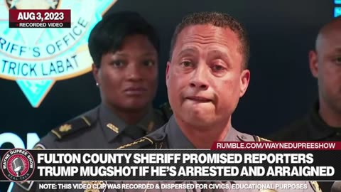 Fulton County Sheriff Promises Trump Mug Shot