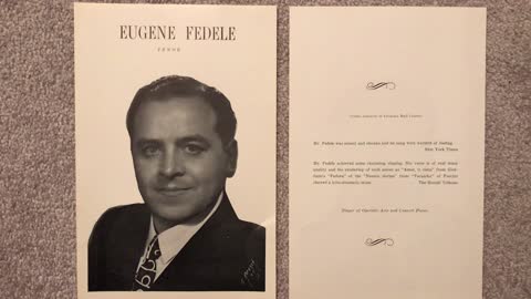 Eugene Fedele - Tenor (1913-2005). "Love Me Tender" - 1956