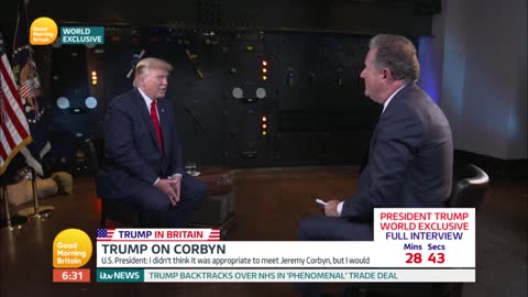 Good Morning Britain Piers Morgan interview with Trump 05 Jun 2019
